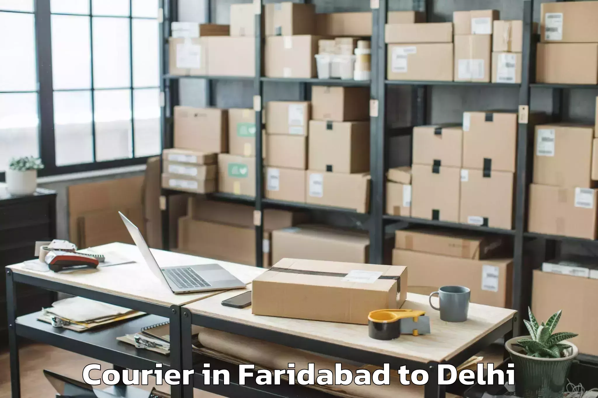 Faridabad to Dlf Promenade Mall Courier Booking